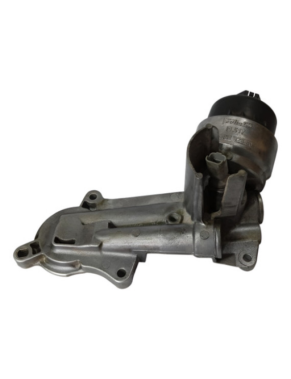 Suporte Copo Filtro Óleo Peugeot 307 1.6 2005 - 2012 Prateado