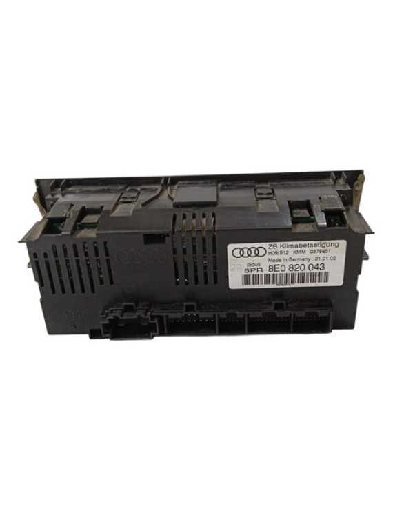 Comando Ar Condicionado Audi A4 2001 - 2006 Preto