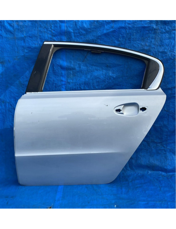 Porta Traseira Esquerda Peugeot 508 2012 2013 2014 2015 Traseira Esquerda Prateado