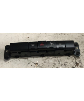 Botão Pisca Alerta + Desembaçador E Farol Pt Cruiser 06 - 09 Preto