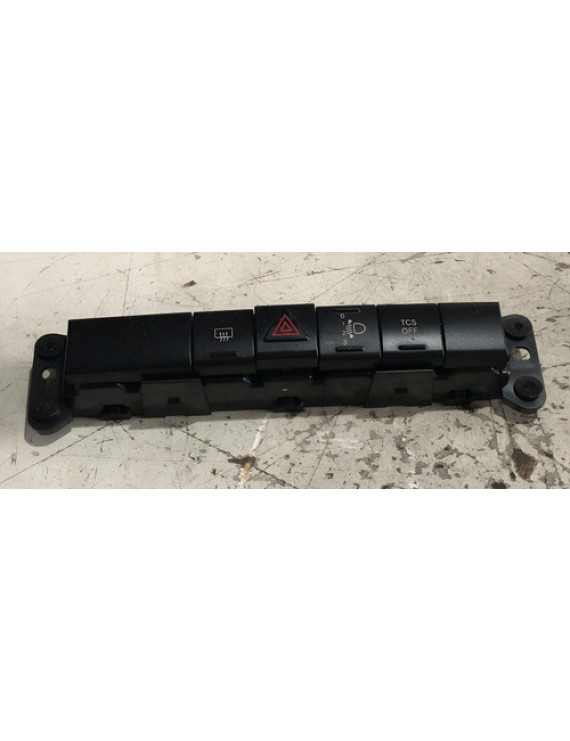 Botão Pisca Alerta + Desembaçador E Farol Pt Cruiser 06 - 09 Preto