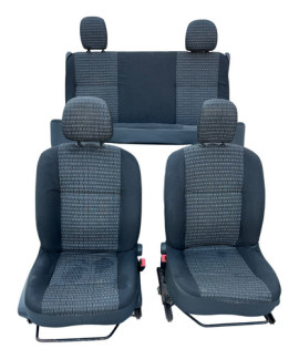 Jogo De Bancos Sandero 2010 2011 2012 (tecido) Preto