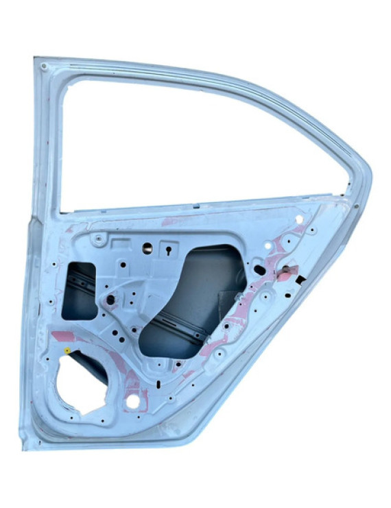 Porta Traseira Direita Gm Onix 2013 A 2019 Pra Recuperar Traseira Direita Branco