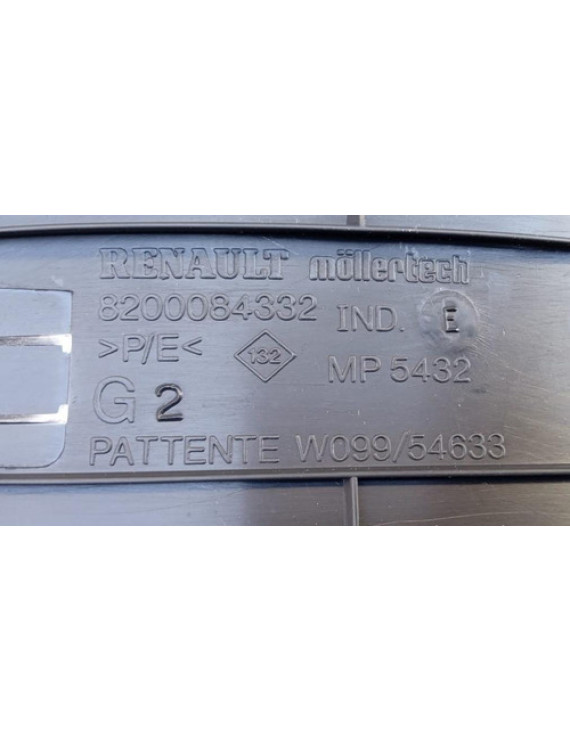 Soleira Porta Traseira Esquerda Grand Scenic 2008 - 2012 Preto