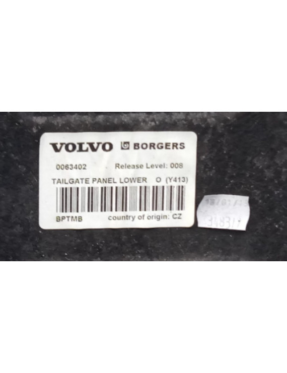 Forro Tampa Traseira Volvo Xc60 2008 - 2015