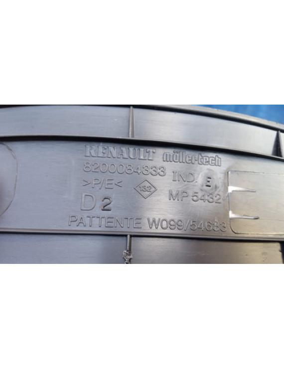 Acabamento Soleira Traseira Direita Grand Scenic 2012 Preto