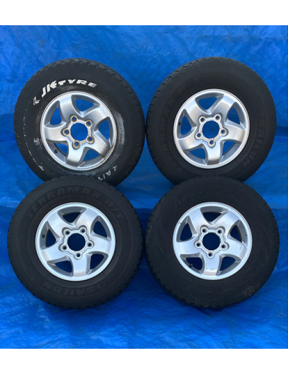 Jogo De Rodas Kia Sportage 1998 Á 2005 Aro 15 Prateado