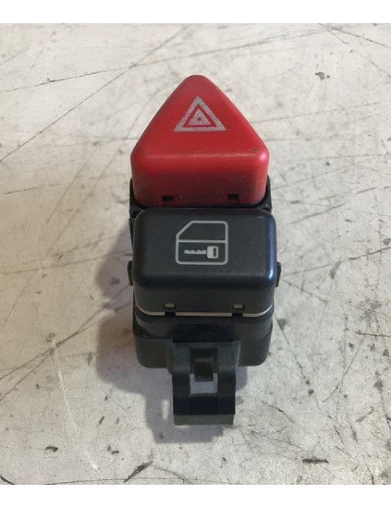 Botão Pisca Alerta + Trava Mercedes Classe A 2001 - 2005 Preto