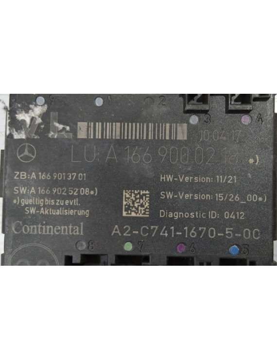 Módulo Porta Dianteira Esquerda Mercedes A200 A1669000218   