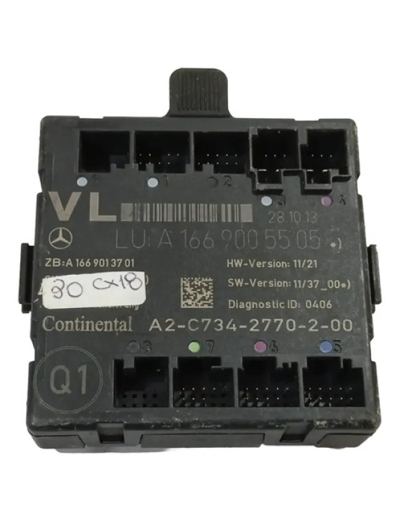Módulo Porta Diant Esquerdo Mercedes A200 2013 A1669005505