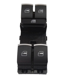 Botão Comando Vidro Dianteiro Esquerdo Tiguan 2008 - 2012 Botão Comando Vidro Dianteiro Esquerdo Tiguan 2008 - 2012