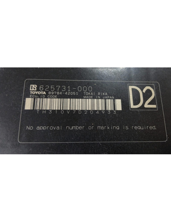 Modulo Imobilizador Corolla 2015 - 2019 / 625731000