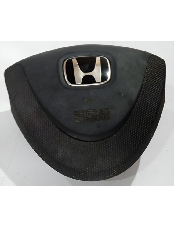 Capa Central Volante Honda Fit 2003 - 2008 Preto