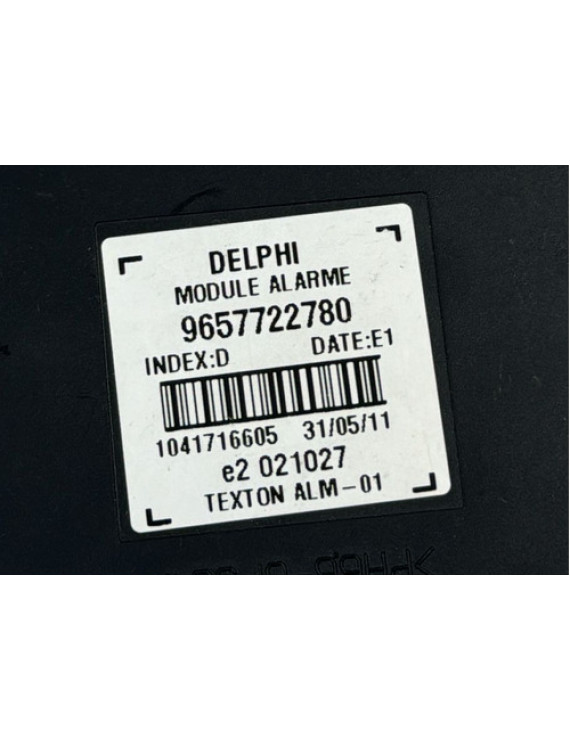 Módulo De Alarme Peugeot 206 1.6 16v 1998 / 9657722780