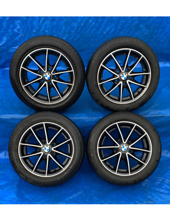 Jogo Rodas Bmw 118i 116i 320i 2010 2011 2012 Aro 16 Preto
