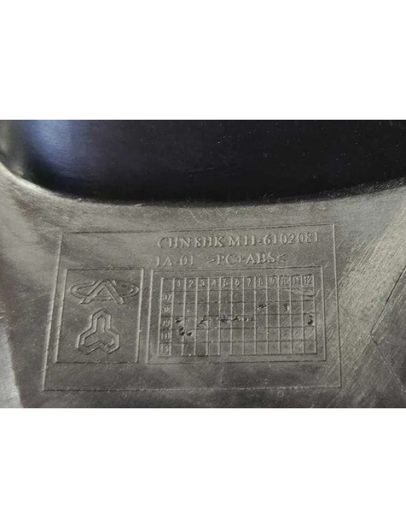 Moldura Maçaneta Dianteira Direita Chery Cielo 2010 - 2015 Preto Dianteira