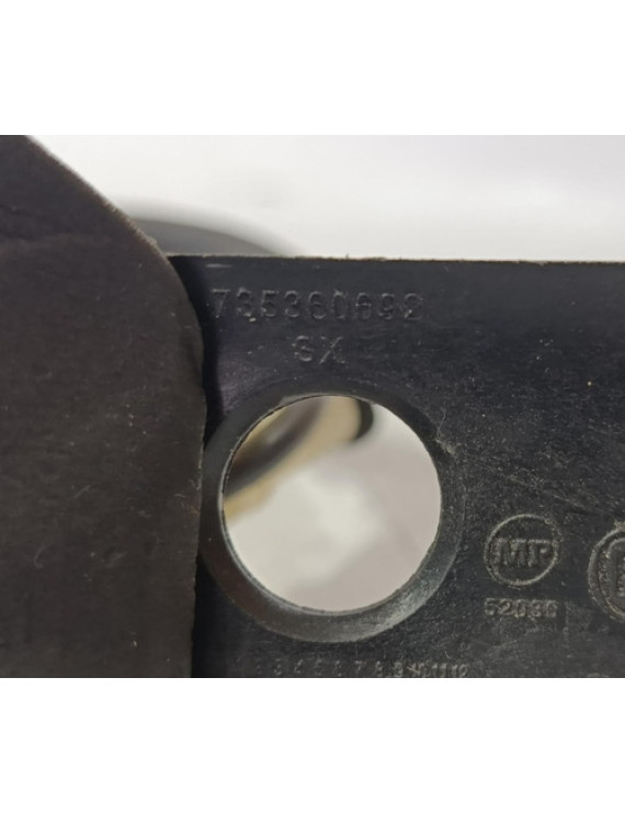 Maçaneta Interna Dianteira Esquerda Palio 2007 - 2011 Preto Dianteira