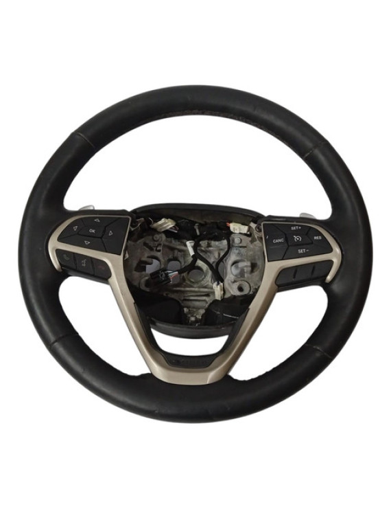 Volante Com Comando Som Grand Cherokee 2014 2015 Detalhe