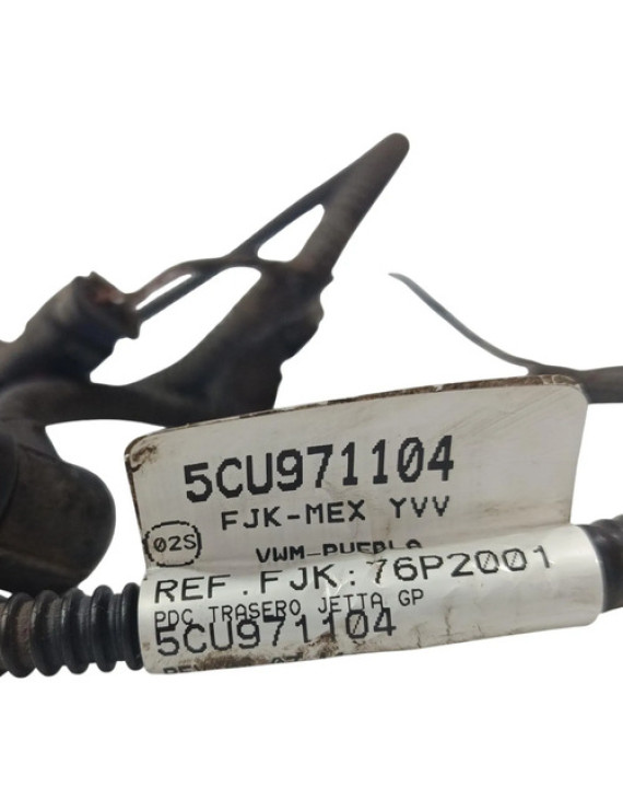 Kit Chicote Sensor Estacionamento Traseiro Jetta 2015 - 2018 Preto