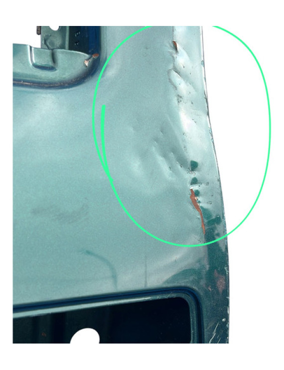 Porta Traseira Esquerda Gm S10 1996 A 2011 Detalhe Esquerda Preto