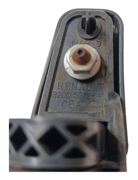 Maçaneta Externa Dianteira Esquerda Sandero 2008 - 2014 Preto Dianteira