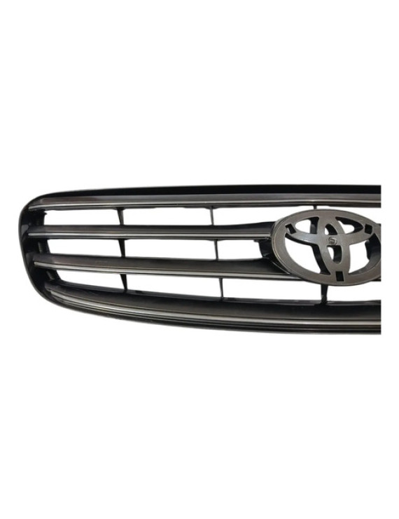 Grade Frontal Superior Corolla 2003 - 2008 Detalhe Preto Prateado