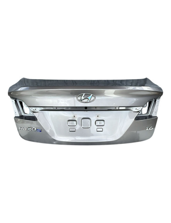 Tampa Traseira Hb20 Sedan 2013 A 2019 Detalhe Prateado