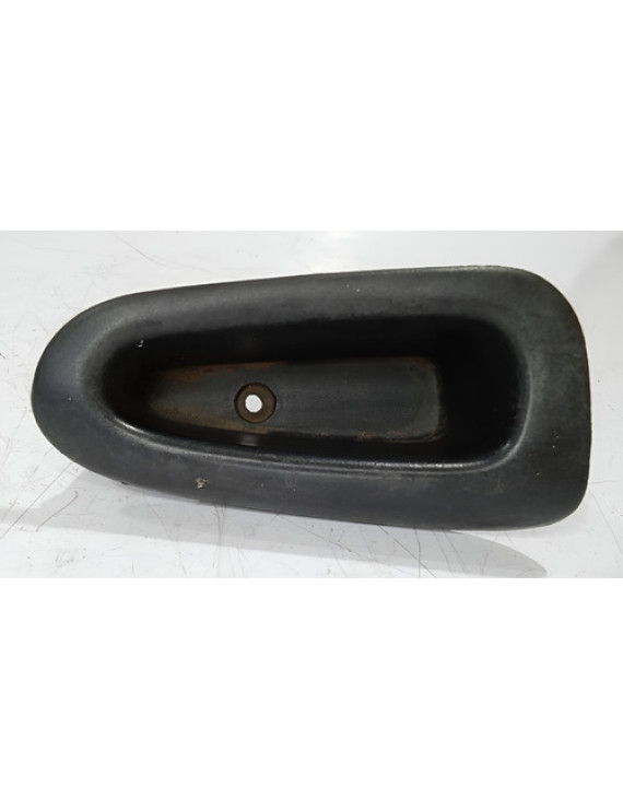 Puxador Porta Dianteira Esquerda Peugeot 207 2005 - 2011 Preto Dianteira