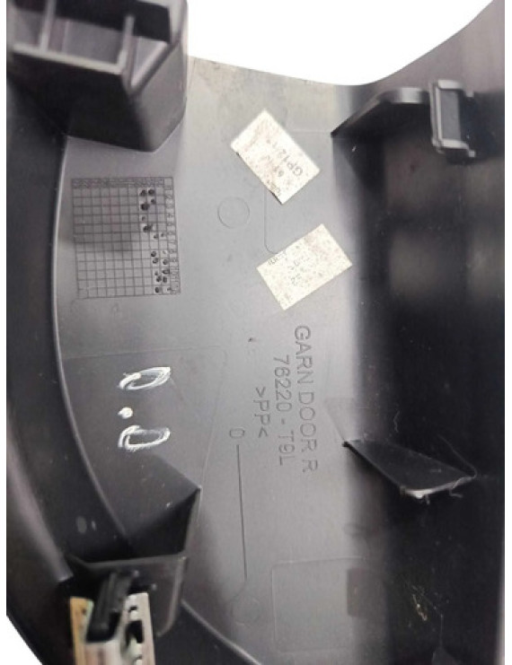 Moldura Interna Retrovisor Direito Honda City 2015 - 2021 Preto