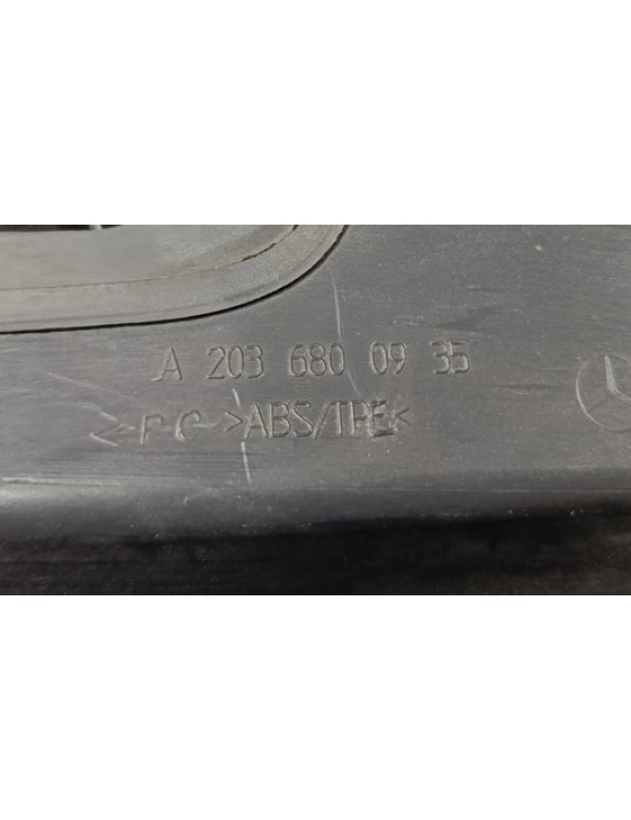 Soleira Porta Traseira Esquerda Mercedes C320 2001 - 2006 Preto