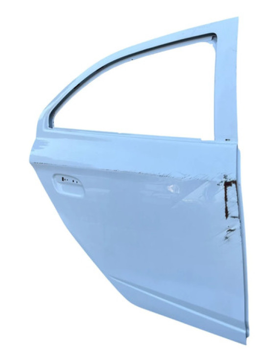 Porta Traseira Direita Gm Onix 2013 A 2019 Pra Recuperar Traseira Direita Branco