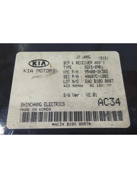 Módulo De Conforto Kia Soul 2010 / 95400-2k302