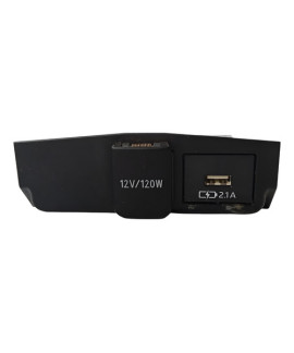 Tomada 12v Usb Corolla 2020 2021 2022 2023 2024 Preto
