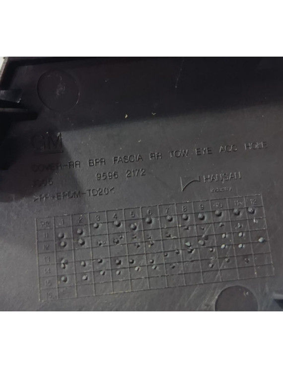 Tampa Reboque Parachoque Traseiro Cruze Hatch 2012 - 2016