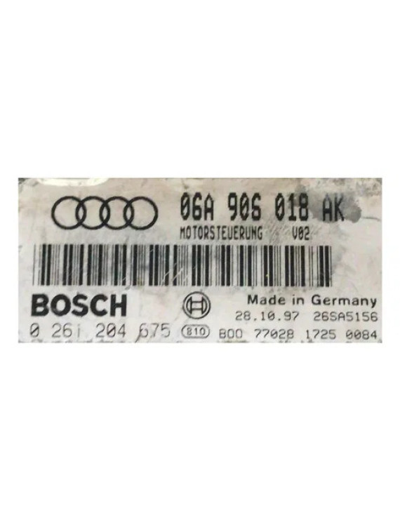Módulo De Controle Golf Audi A3 1.8 1998 / 06a906018ak