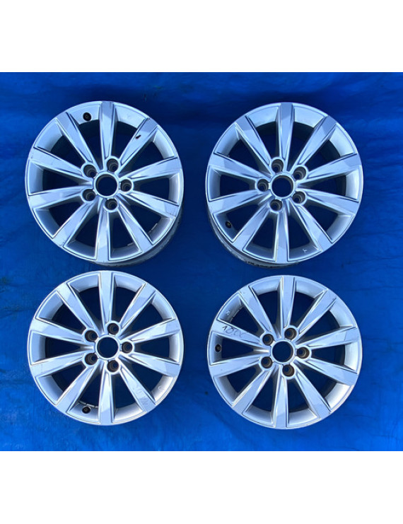 Jogo De Rodas Aro 16 Audi A3 2016 5x112 Prateado