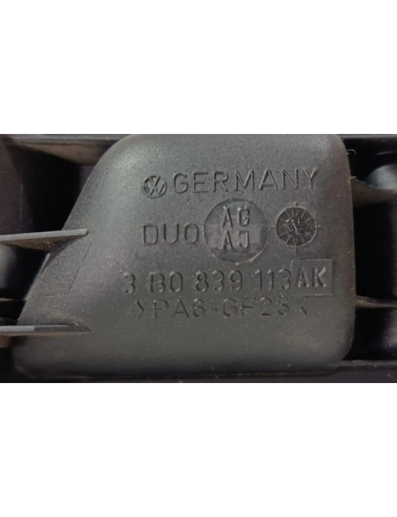 Maçaneta Interna Traseira Esquerda Passat Variant 1998 2000 Preto Traseira