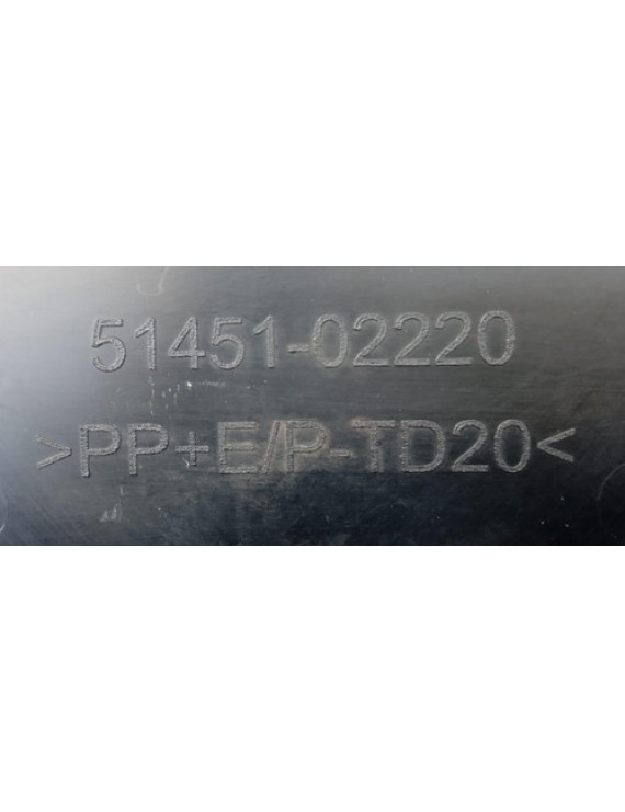 Defletor Inferior Parachoque Dianteiro Corolla 2020 - 2024 Preto