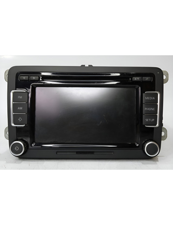 Central Multimídia Tiguan Fusca Passat Jetta 2012 5k0035190 Preto