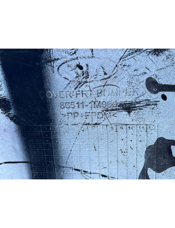 Parachoque Dianteiro Kia Cerato 2009 A 2012 Avaria Branco