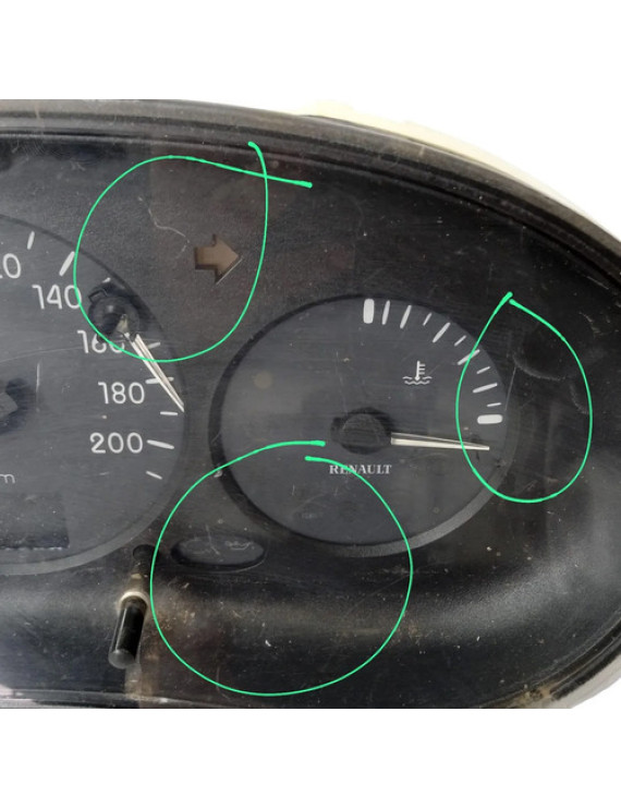 Painel De Instrumentos Renault Clio 2001 - 2006 Preto