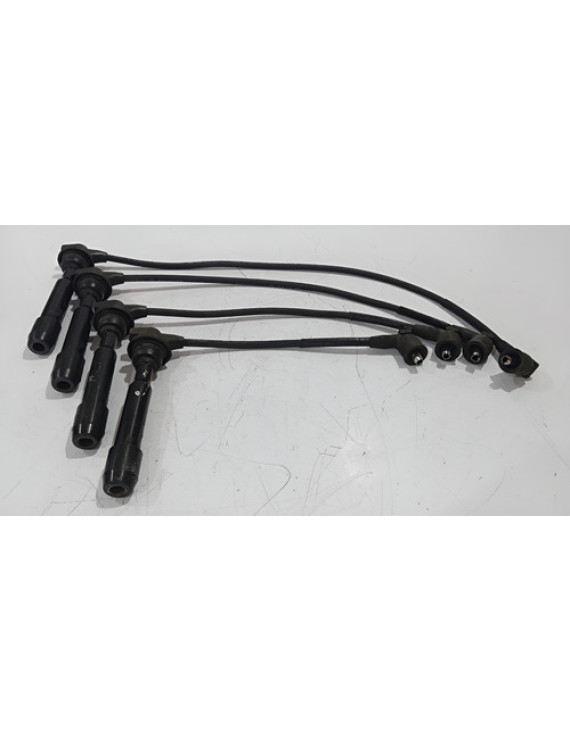 Kit Cabo Velas Bobina I30 Tucson 2.0 16v 2006 - 2015 Preto
