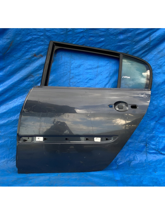 Porta Traseira Esquerda Megane 2006 A 2012 Traseira Esquerda Preto