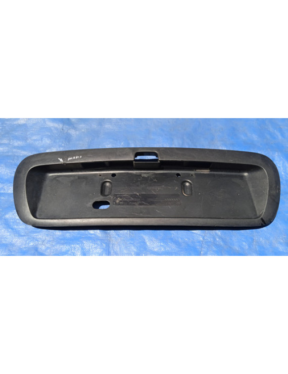 Moldura Placa Traseira Renault Megane 1995 - 1999 / Detalhe Preto