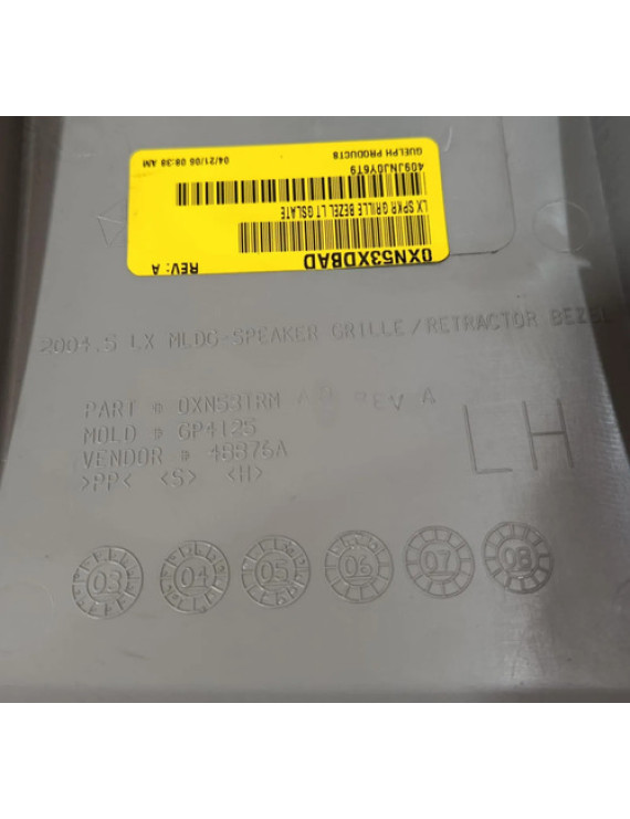 Acabamento Alto Falante Esquerdo Chrysler 300c 2007 2008 Preto