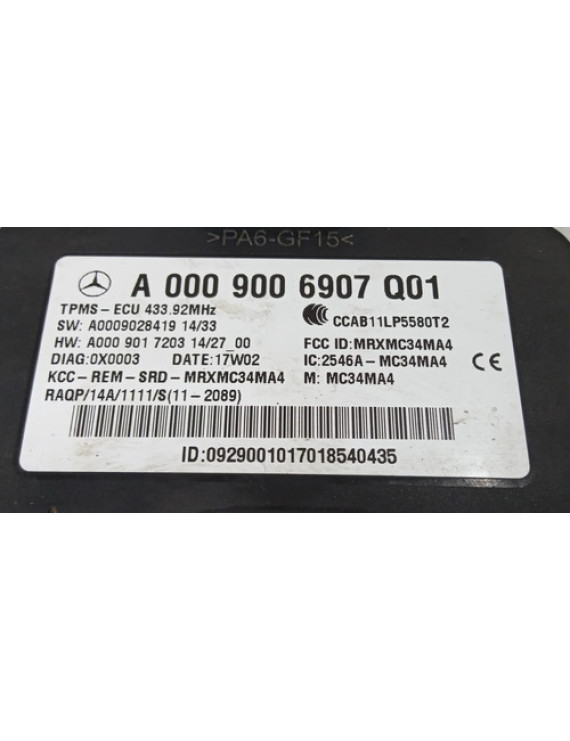 Módulo Pressão Pneus Mercedes C180 C300 2018 / A0009006907