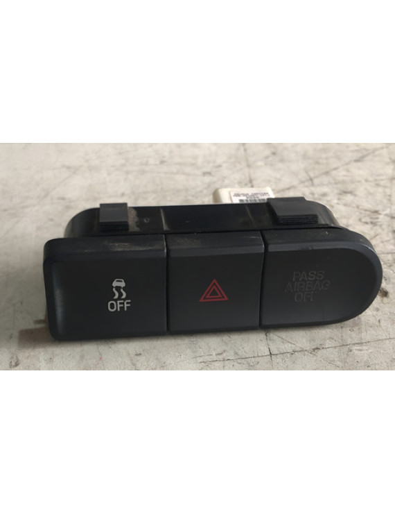 Botão Pisca Alerta E Controle Tração Edge 2009 - 2012  Preto