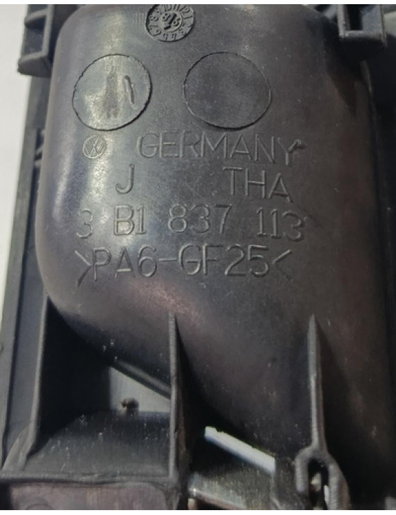 Maçaneta Interna Dianteira Esq Passat Alemão Golf 1999-2006 Preto Dianteira