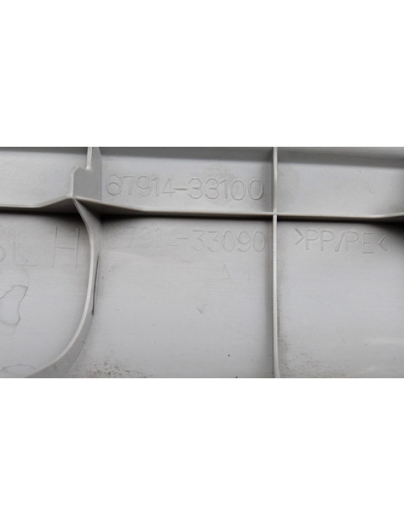 Acabamento Soleira Porta Dianteira Esquerda Lexus Es350 2009 Cinza