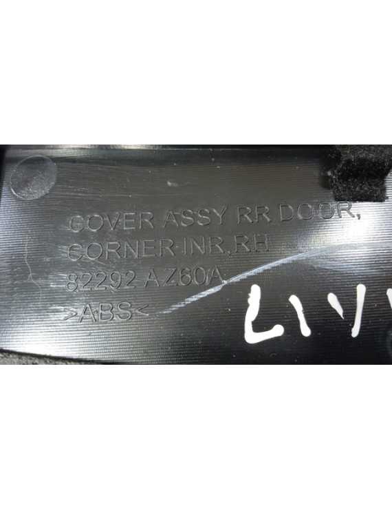 Moldura Interna Coluna Porta Traseira Dir Livina 2009 - 2014